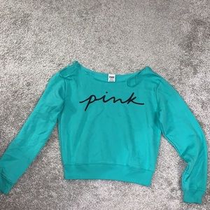 Brand new Victoria’s Secret pink off the shoulder sweatshirt